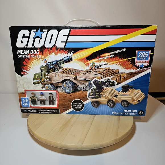 GI Joe Mean Dog Tank Construction Set Duke Hardball Wildcard Minifigure Open Box - Picture 1 of 9